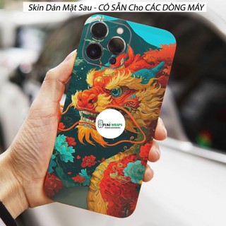 Tấm dán Skin Mặt Sau Mẫu Rồng MS010 FULL VIỀN 15promax , 14promax , 13promax , 12promax , 11promax  - FukiShop