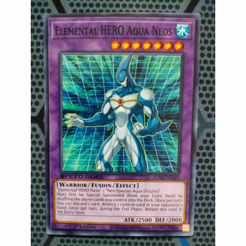 Bài yugioh speed duel - Elemental HERO Aqua Neos - SGX4-ENA21 - Common ...