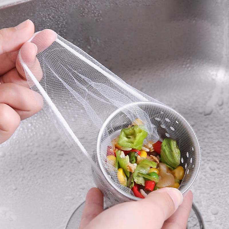 Combo 100 túi lọc rác bồn rửa chén bát, túi lưới lọc rác chậu rửa bát ...