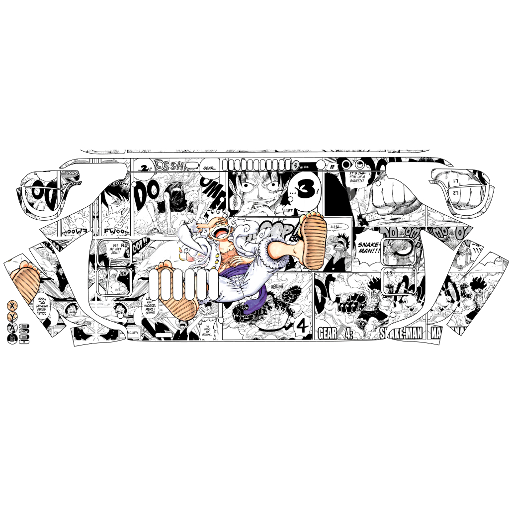 Skin dán Steam Deck mẫu One Peace Gear 4 (Film 3M vân nổi, có thể custom theo ý thích)