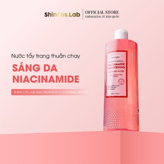 Nước tẩy trang thuần chay sáng da SHINCOS.LAB Niacinamide Cleansing Water