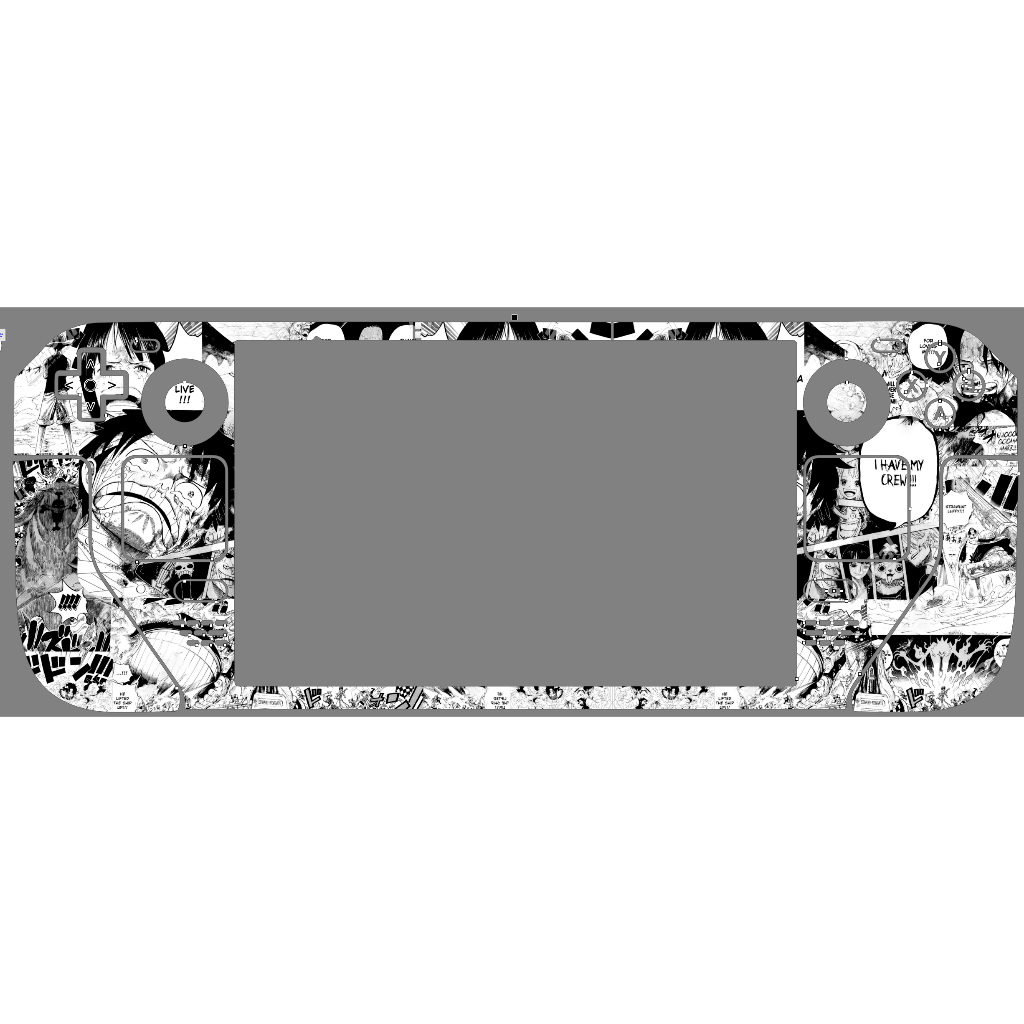 Skin dán Steam Deck mẫu One Peace Gear 4 (Film 3M vân nổi, có thể custom theo ý thích)