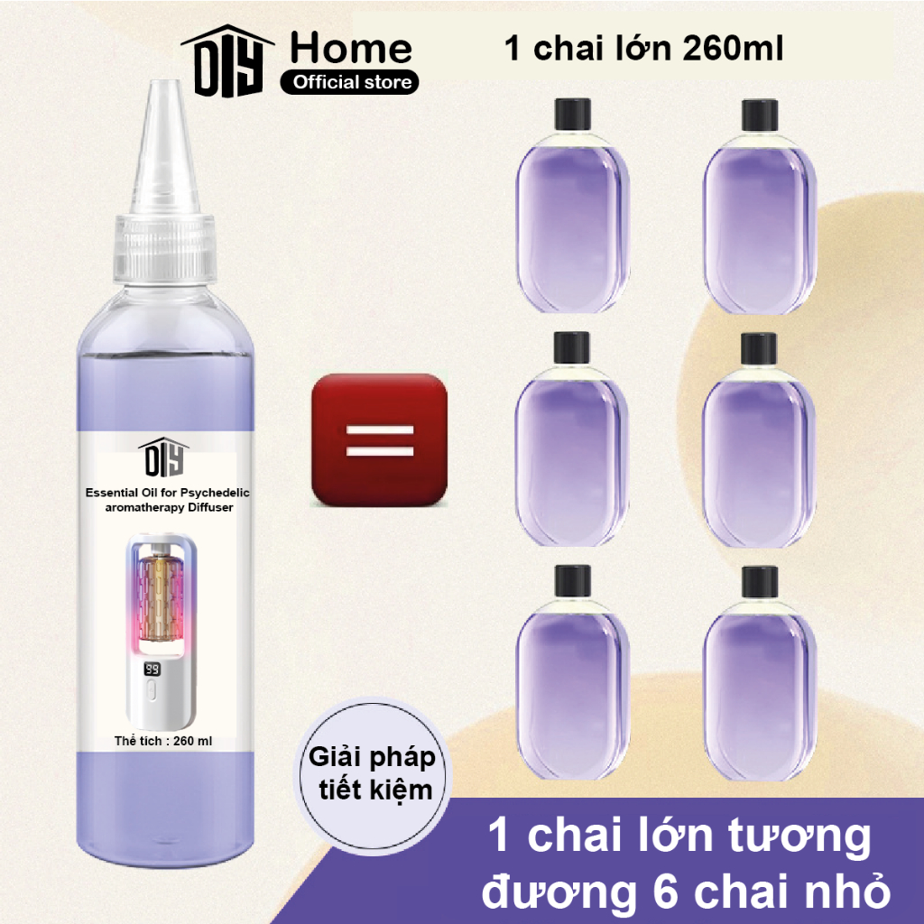 [Mới Ra Mắt] Tinh dầu xông phòng 260ml thiên nhiên dùng cho máy PW JD G series lưu hương lâu