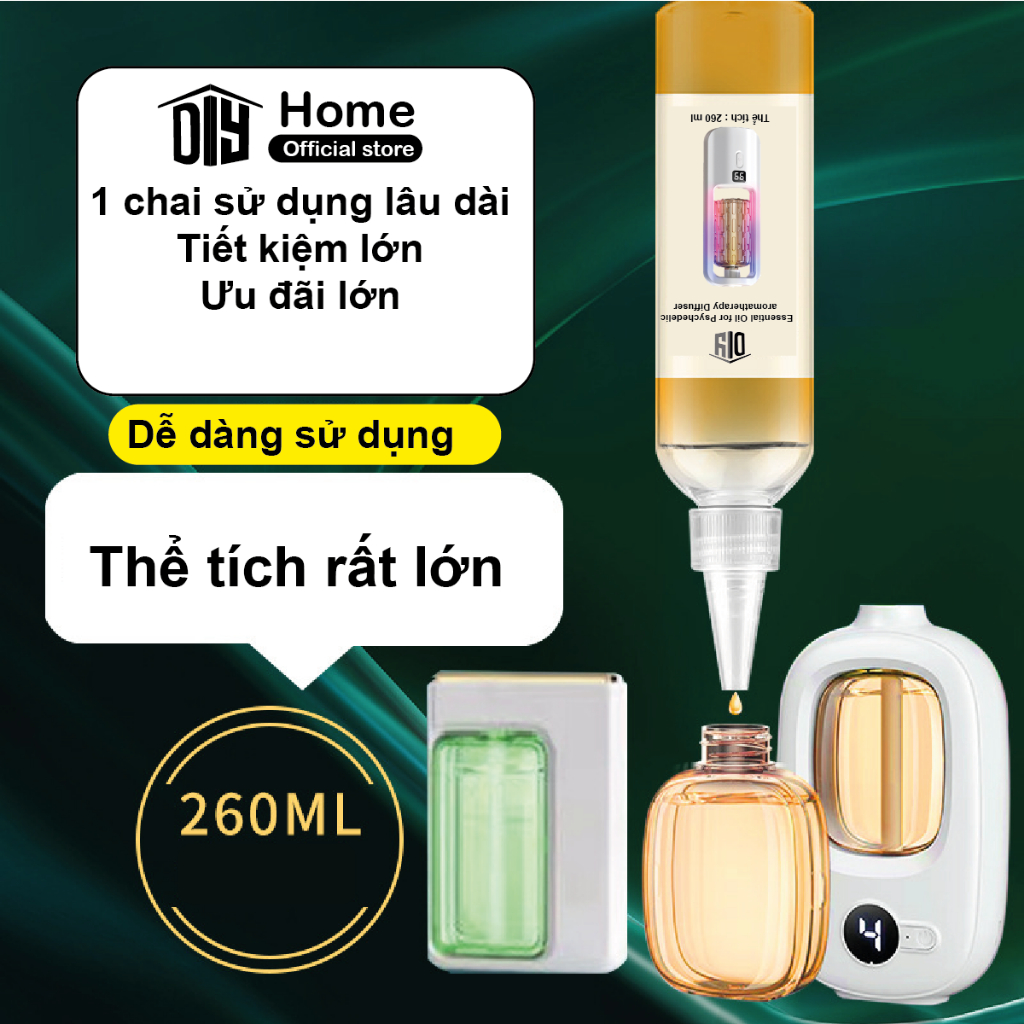 [Mới Ra Mắt] Tinh dầu xông phòng 260ml thiên nhiên dùng cho máy PW JD G series lưu hương lâu