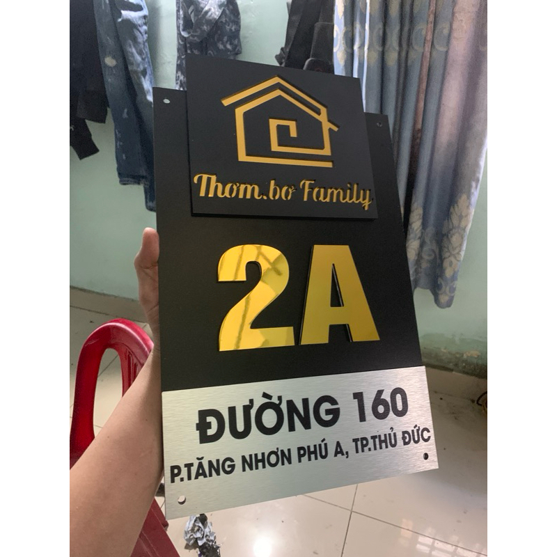 Biển số nhà. Bảng số nhà. mẫu cao cấp sang trọng. thiết kế theo yêu cầu