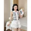 Áo len nữ sát nách cổ thủy thủ thắt nơ kẻ sọc len lông thỏ mềm co giãn dáng ôm croptop tôn eo DELIZ SN01