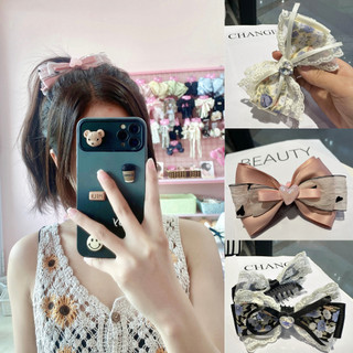 Kẹp Tóc Nơ Tiểu Thư Dễ Thương Sang Chảnh Thời Trang Dành Cho Nữ