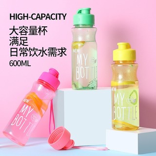 Bình Đựng Nước Nắp Bật My Bottle 600ml Nhựa Di Động Tập Gym, Du Lịch, Văn Phòng C2