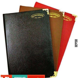 Combo 5 quyển sổ ghi chép B3 Hải Tiến 120 trang bìa da cứng màu đen