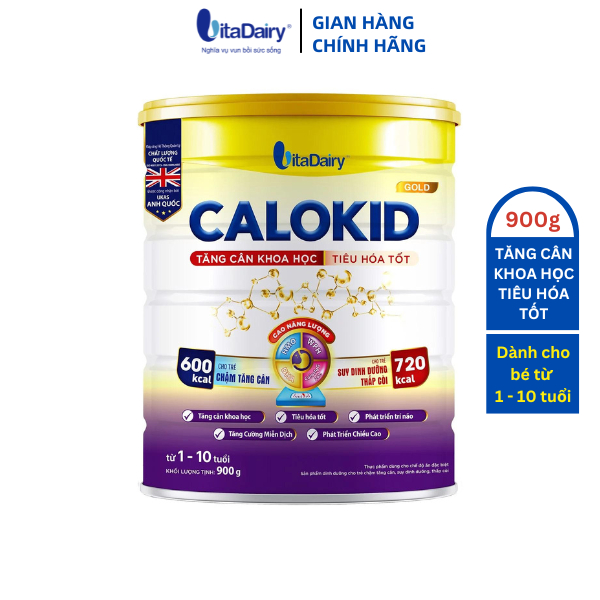 Ảnh Sữa bột Calokid Gold 900g giúp bé cải thiện cân nặng khoa học, tiêu hóa tốt - VitaDairy 3
