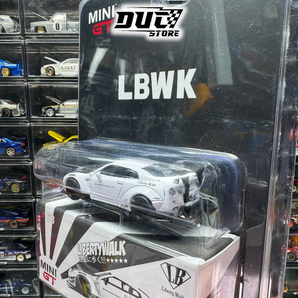 ducstore Xe mô hình MiniGT #68 LB☆WORKS Nissan GT-R (R35) White