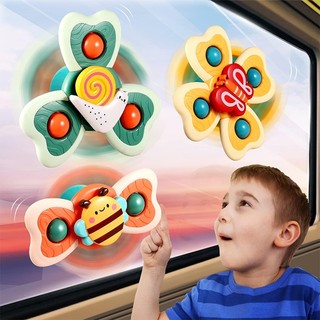 Đồ Chơi Con Quay Spinner Họa Tiết Động Vật Vui Nhộn, Chong Chóng Dính Tường Âm Thanh Vui Nhộn Cho Bé 89022