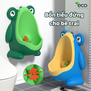 Bồn tiểu đứng cho bé trai ECO, Bô tiểu ếch đứng đi vệ sinh gắn tường tập đi vệ sinh cho bé