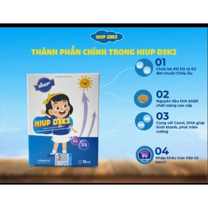 Vitamin D3k2 hiup | Shopee Việt Nam