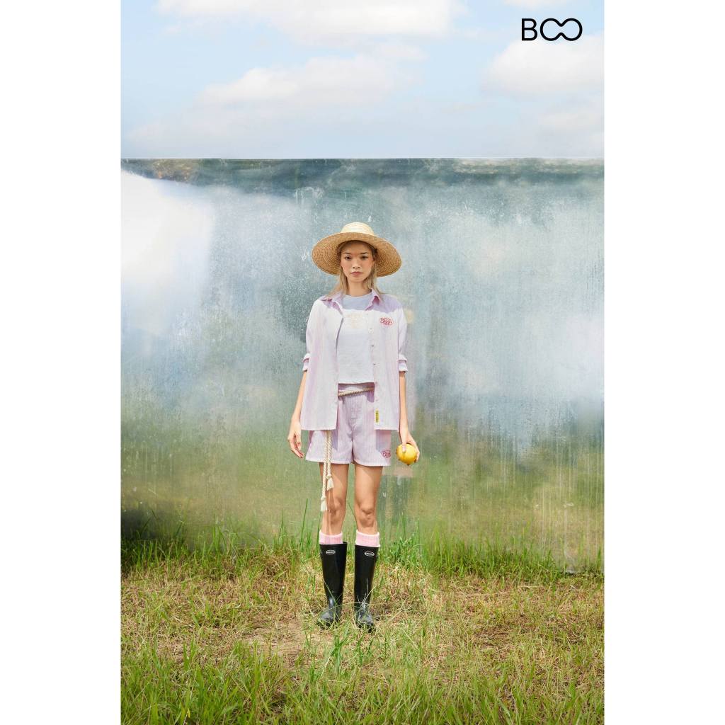 Áo Sơ Mi Dài Tay BOO Oversized Kẻ sọc Infinitee 09 BOOLAAB