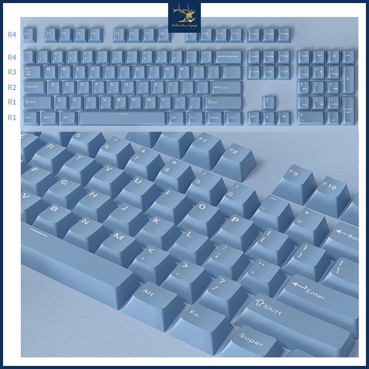 Bộ Keycap Nhựa PBT Cao Cấp In Double Shoot, Profile Cherry Bộ 126 Nút Phù Hợp Nhiều Layout | BigBuy360 - bigbuy360.vn