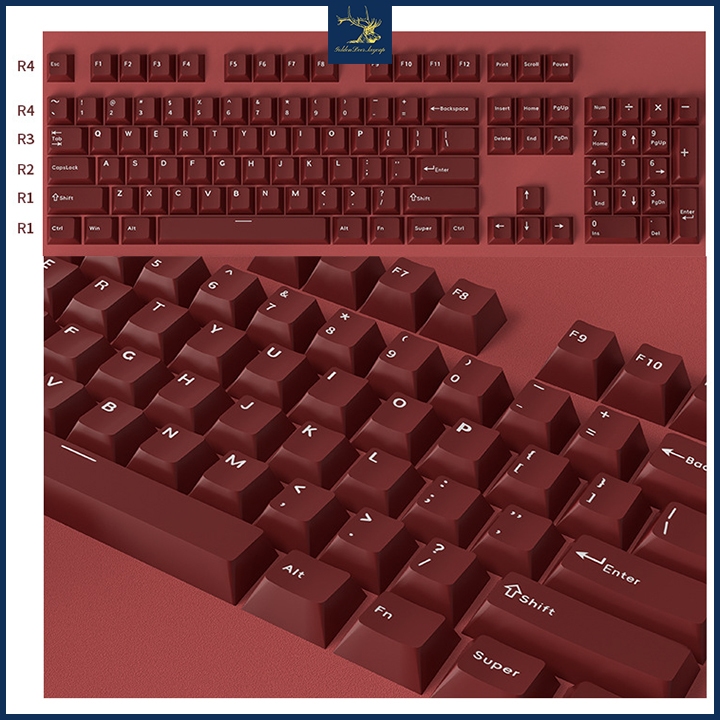 Bộ Keycap Nhựa PBT Cao Cấp In Double Shoot, Profile Cherry Bộ 126 Nút Phù Hợp Nhiều Layout | BigBuy360 - bigbuy360.vn