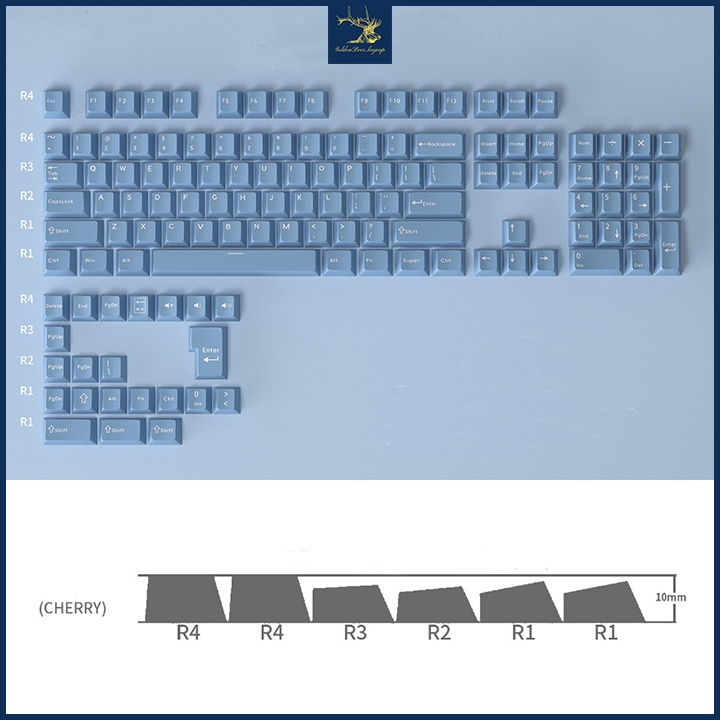 Bộ Keycap Nhựa PBT Cao Cấp In Double Shoot, Profile Cherry Bộ 126 Nút Phù Hợp Nhiều Layout | BigBuy360 - bigbuy360.vn
