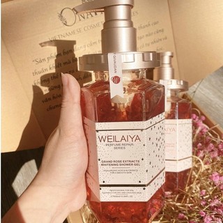 Sữa tắm Weilaiya Trắng Da Cấp Ẩm Giúp Da Căng Mướt Và Mịn Màng 450ml - Bebeauskin