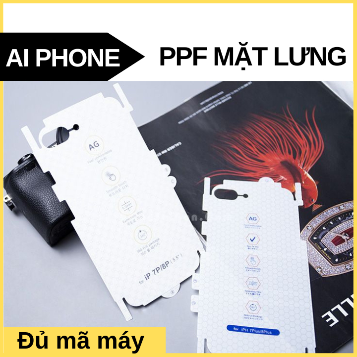 Miếng dán lưng mặt sau, skin ppf iphone 15 14 13 12 11 Pro Promax X XS XSMax XR 7Plus 8Plus