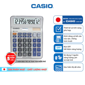Máy Tính Casio DC-12M (12 Số) Chính Hãng - Chuyên Dụng Cho Cửa Hàng, Tính Lãi/Tiền Thối Cực Nhanh