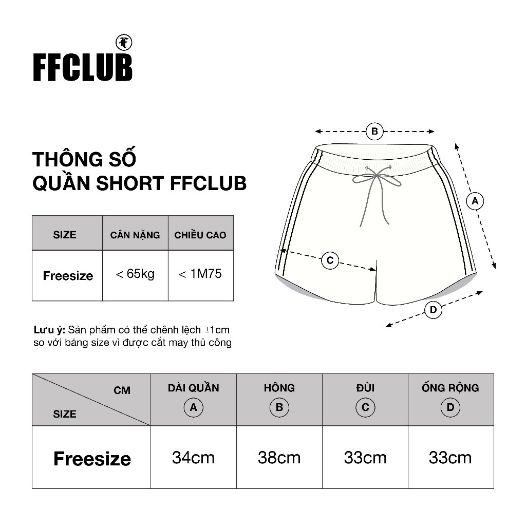 QUẦN SHORT HEARTBLACK FFCLUB BASIC MIX 7