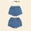 Quần short jeans trẻ em size 10-38KG quần đùi bò denim cạp chun style Hàn Quốc | Dương Oyy 010622116