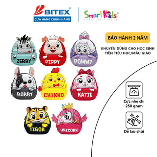 Balo mẫu giáo Smartkids Cute Pets cho bé 3 tuổi siêu nhẹ hình thú dễ thương đáng yêu học mẫu giáo nhà trẻ