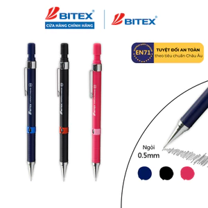 Bút chì bấm Bitex MP05 0.5mm (1 cây màu ngẫu nhiên)