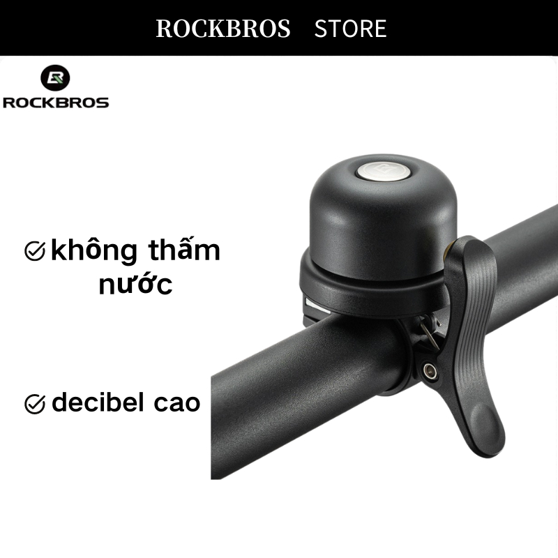 ROCKBROS Bicycle Alloy Copper Bell Classic Vintage Loud Sound Horn for