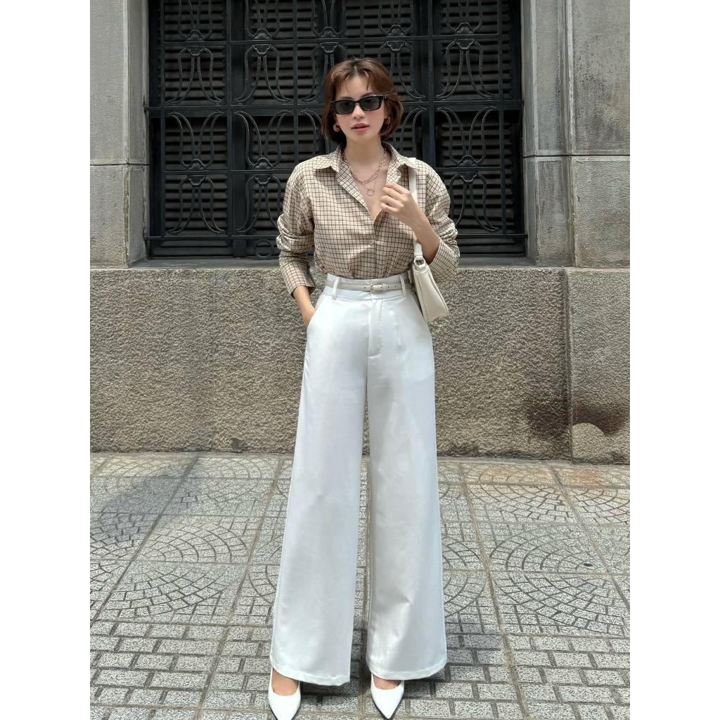 Ảnh BBSTORE'S Quần Suông Công Sở Lưng Cao Thanh Lịch Và Hiện Đại - TK01 4