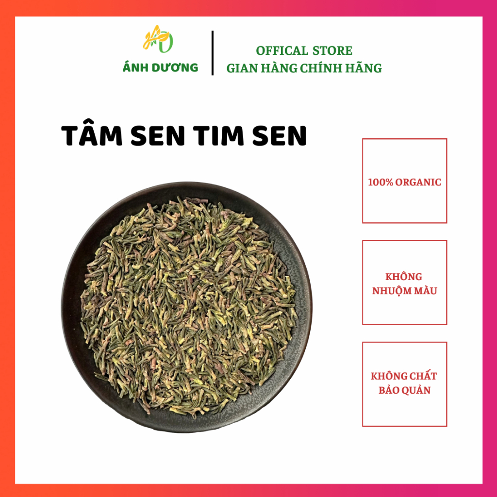 Trà Tâm Sen ( Tim Sen )Khô Đã Sao Thơm Giúp An Thần, Ngủ Ngon, Tốt Cho Sức Khỏe