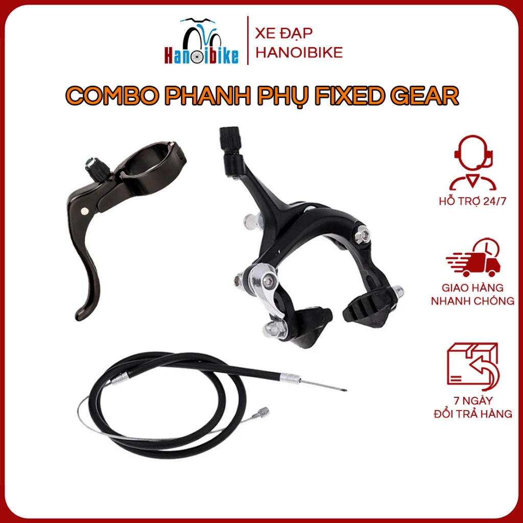 COMBO bộ phanh gắn bánh trước xe đạp Fixed Gear 31,8mm | Shopee Việt Nam