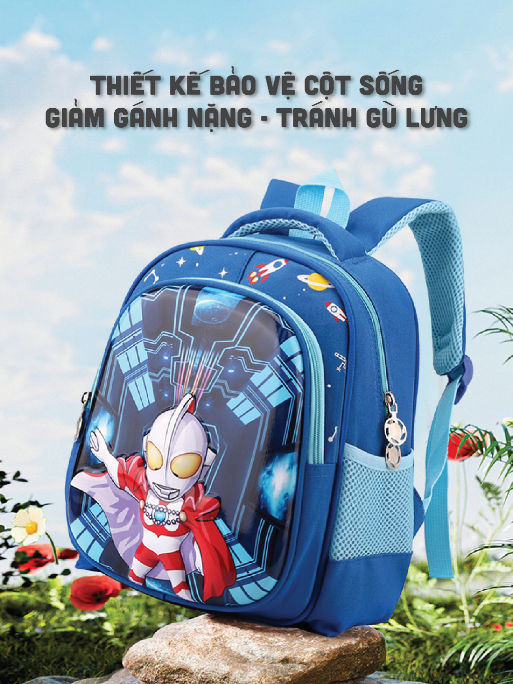 Ảnh Balo mẫu giáo cho bé trai 1989KIDS đi học từ 2 đến 5 tuổi,bề mặt nhựa eva chống thấm nước,balo bé trai cute,,balo trẻ em 2