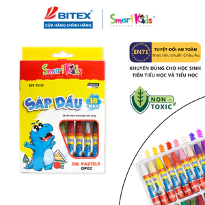 Sáp dầu Smartkids Dino 12/18/24 màu tô