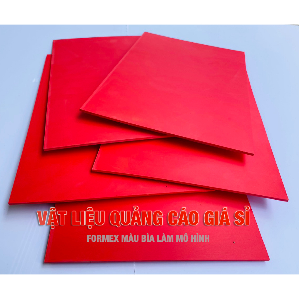 Bìa mô hình Formex màu đỏ 40x40cm - 3mm | Shopee Việt Nam