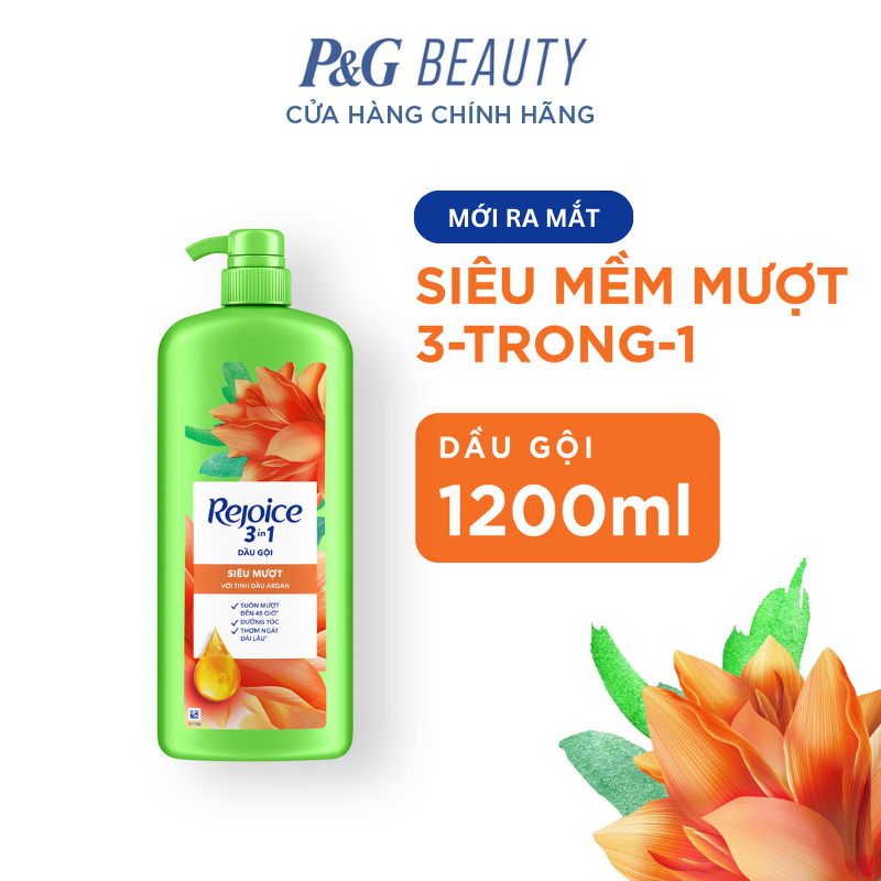 Dầu Gội REJOICE chai 1200ml , 1800ml Siêu Mềm Mượt