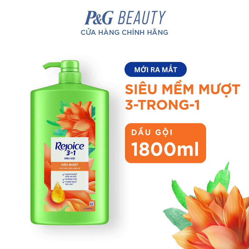 Dầu Gội REJOICE chai 1200ml , 1800ml Siêu Mềm Mượt