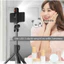Gậy chụp ảnh 3 chân có đèn led trợ sáng Gậy tự sướng selfie chụp hình bluetooth điều khiển từ xa xoay nhiều góc độ