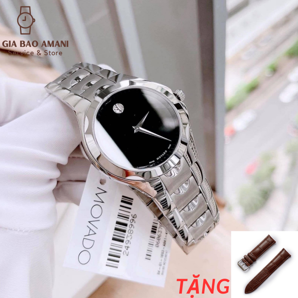 ng H Nam MOVADO 0606378 Chinh Hang T ng Day Da Cao C p