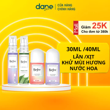 Xịt khử mùi cơ thể Refre Natural 30ml hương nước hoa - Lăn khử mùi Perspi Guard 40ml - khử mùi, giảm tiết mồ hôi