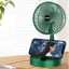 Quạt tích điện để bàn mini gấp gọn 3 cấp độ gió siêu bền, cáp sạc USB tiện lợi cao cấp