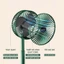 Quạt tích điện để bàn mini gấp gọn 3 cấp độ gió siêu bền, cáp sạc USB tiện lợi cao cấp
