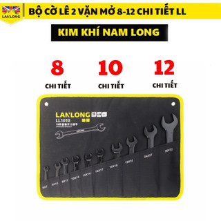 Bộ cờ lê 2 đầu miệng, 2 đầu vặn mở LANLONG 8-32mm