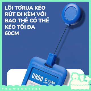 [Sẵn VN] Lõi Tơrua Kéo Rút 60cm Kèm Bao Đựng Thẻ Nhựa ABS Phong Cách Đơn Giản Nhiều Màu Sắc