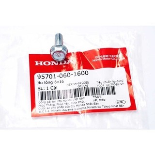 ốc bu lông honda 6x16 xài đầu tuýp 10 xi trắng