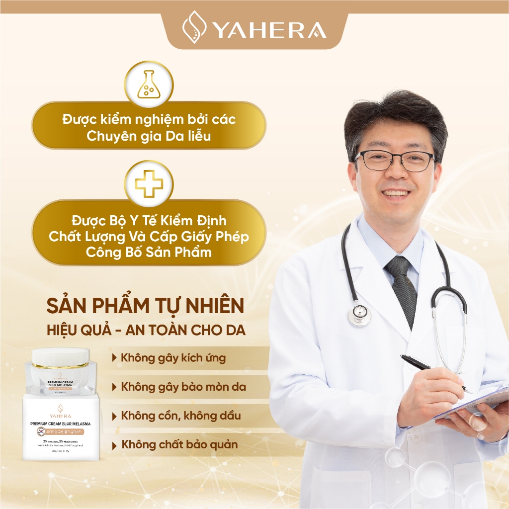 Kem Bôi Tiêu Chuẩn - Kem dưỡng da Yahera Premium
