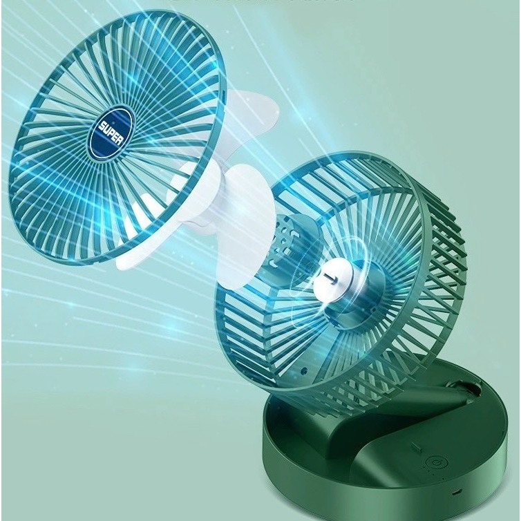 Quạt tích điện,quạt tích điện mini, quạt tích điện gấp gọn cao cấp super
