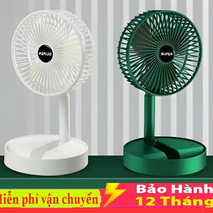 Quạt tích điện,quạt tích điện mini, quạt tích điện gấp gọn cao cấp super