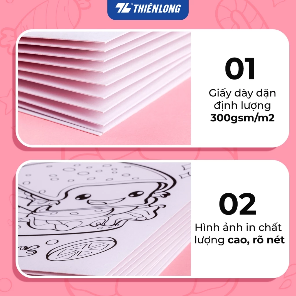 Tranh tập tô màu nước dạng nén cho bé,nhiều chủ đề, Khổ giấy A5 200gsm, tặng kèm cọ và 5 thẻ màu 2.5